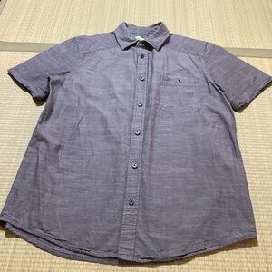 Cariloha Gray Men's Bamboo Blend Button-Front Shirt Medium